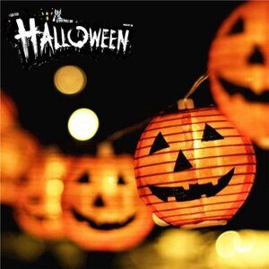 Halloween Pumpkin Lantern String Lights, 8.5Ft Jack O Lanterns String Lights